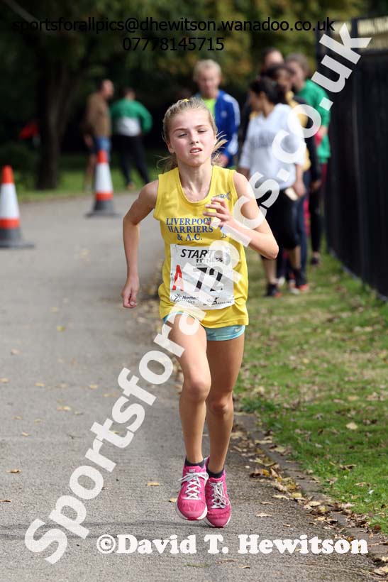 Girls under-15s, Northern Road Relays, Blackpool. Photo: David T. Hewitson/Sports for All Pics